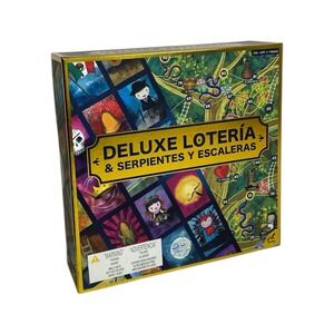 Deluxe Loteria & Serpientes Y Escaleras Board Game / New In Box Sealed